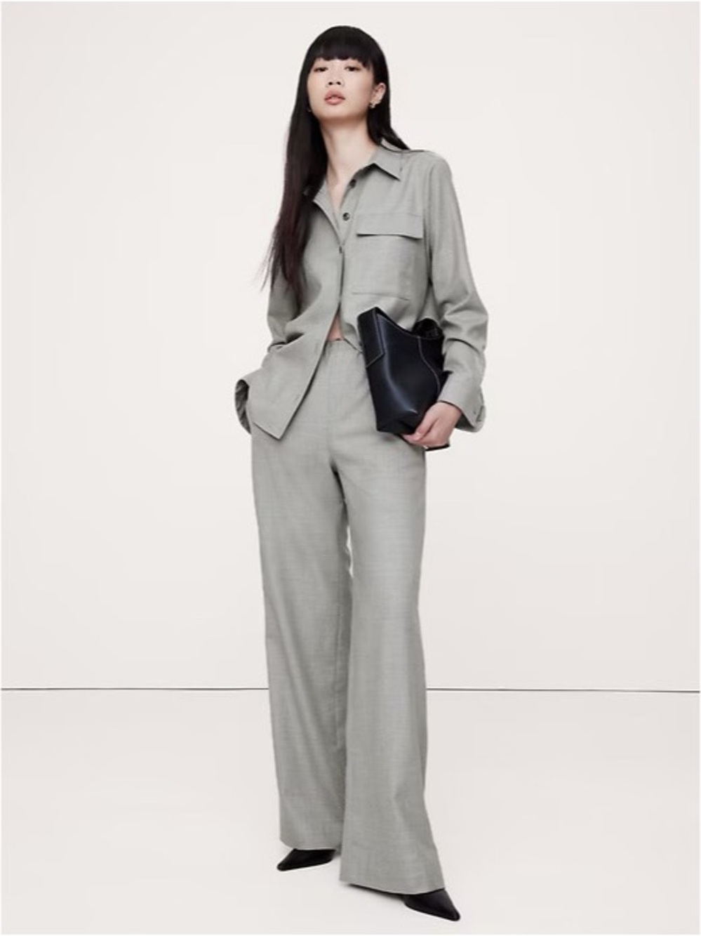 Banana Republic Pull On Wide Leg Pants TALL